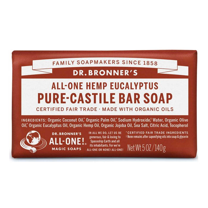 Dr Bronners Pure Castile Bar Soap is stocked at Wicked NRG