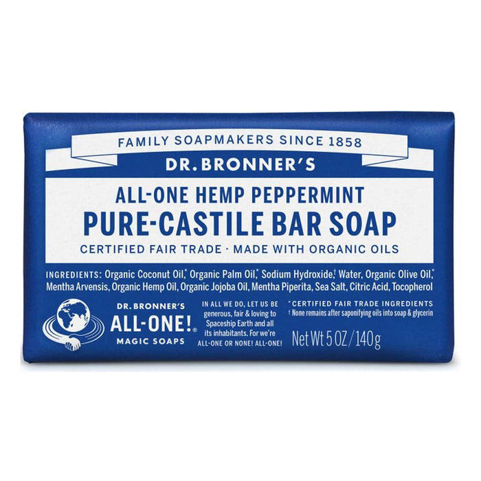 Dr Bronners Pure Castile Bar Soap is stocked at Wicked NRG