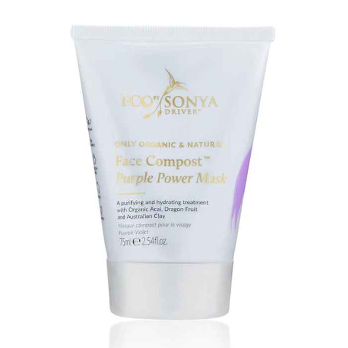 Eco by Sonya Face Compost Purple Power Mask available at Wicked NRG, Darwin.
