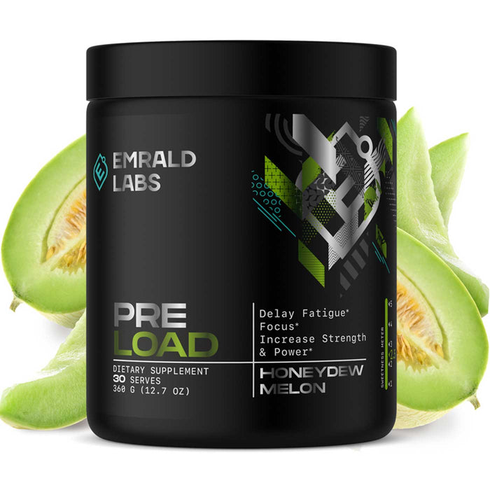Emrald Labs PreLoad Honeydew Melon 30 Serves 360 Grams Wicked NRG