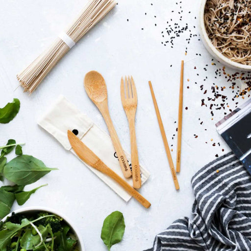 Ever Eco Bamboo Cutlery Set + Chopsticks