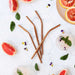 Ever Eco Stainless Steel Rose Gold Straws Bent - 4 pack