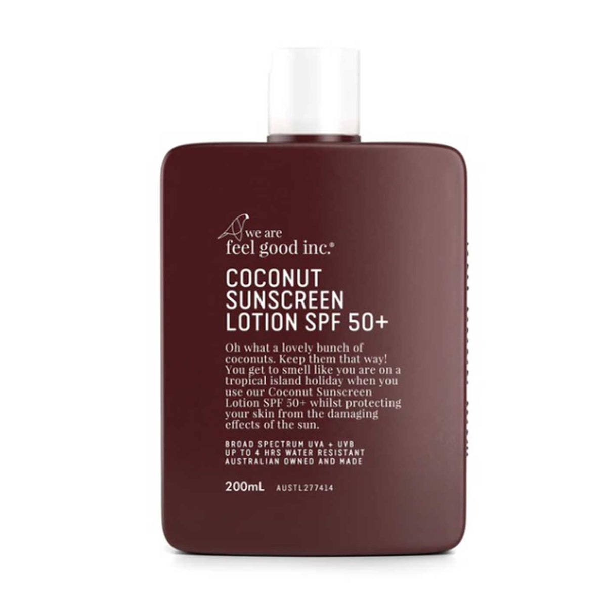Feel Good Inc Coconut Sunscreen Lotion SPF50+  200ml main image 1