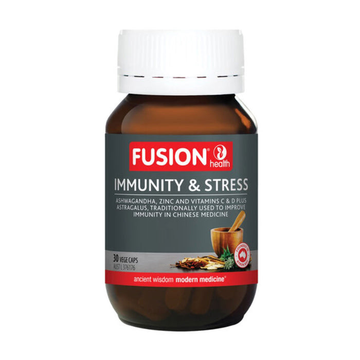 Fusion Health Immunity & Stress 30 Tablets, Wicked NRG