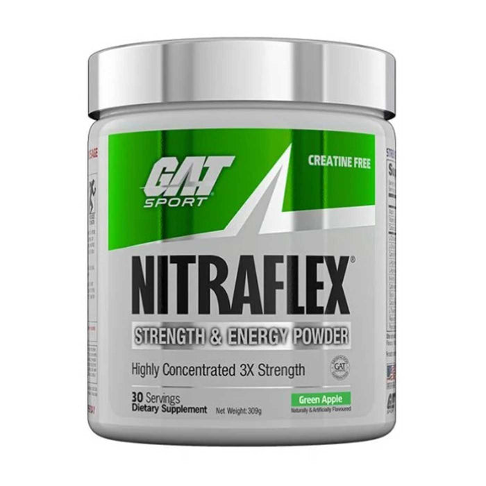 GAT Nitraflex, Green Apple, 300g, 30 Servings, Buy online at Wicked NRG, Darwin