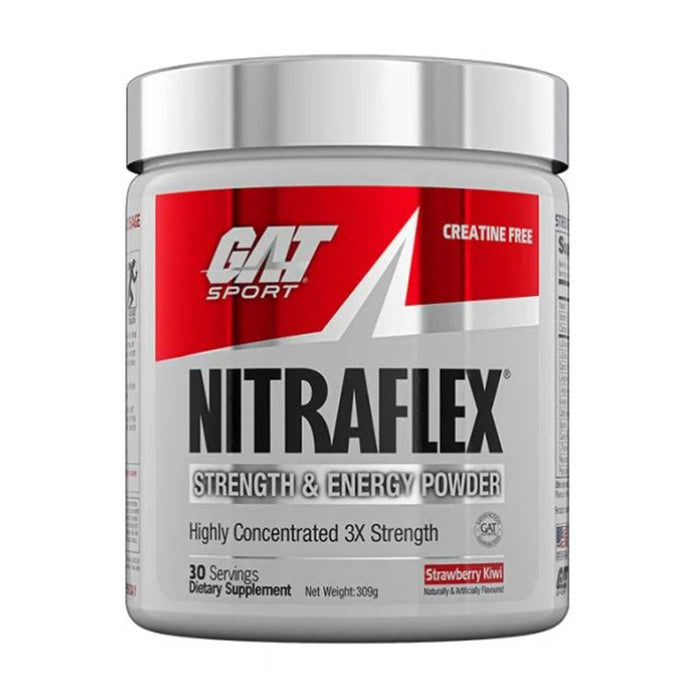 GAT Nitraflex, Strawberry Kiwi, 300g, 30 Servings, Buy online at Wicked NRG, Darwin