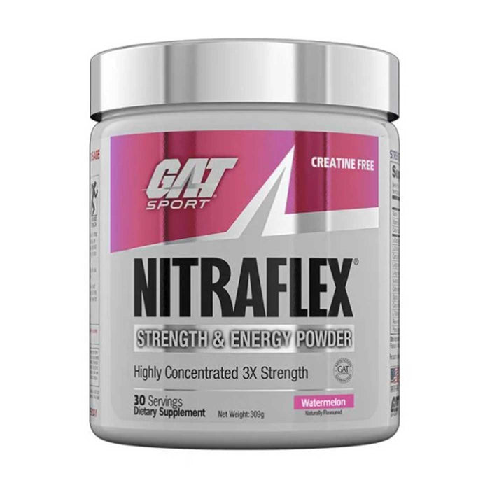 GAT Nitraflex, Watermelon, 300g, 30 Servings, Buy online at Wicked NRG, Darwin