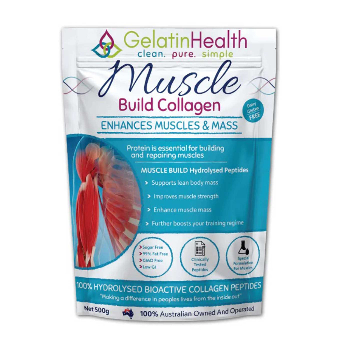 Gelatin Health Muscle Build Collagen — Wicked NRG Supplements & Nutrition