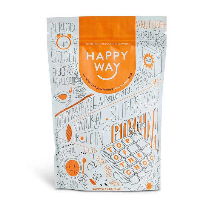 Happy Way Choc Flavour 500g Whey Protein Wicked NRG