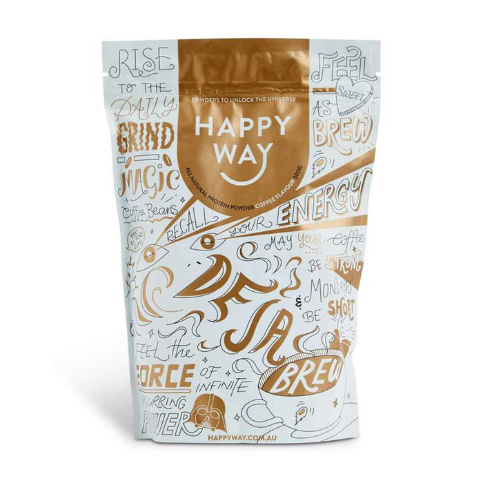 Happy Way Coffee Flavour 500g Whey Protein Wicked NRG