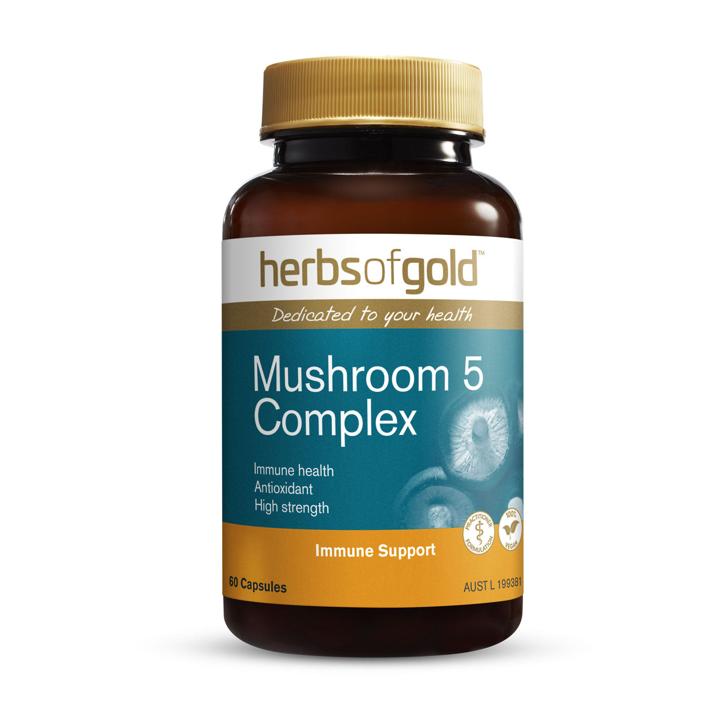 Herbs of Gold Mushroom 5 Complex — Wicked NRG Supplements & Nutrition