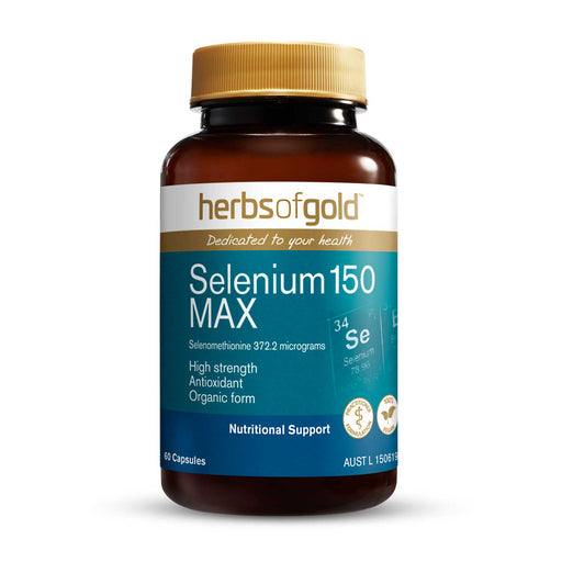 Herbs of Gold Selenium 150 MAX 60 caps,a, Wicked NRG Nutrition Store