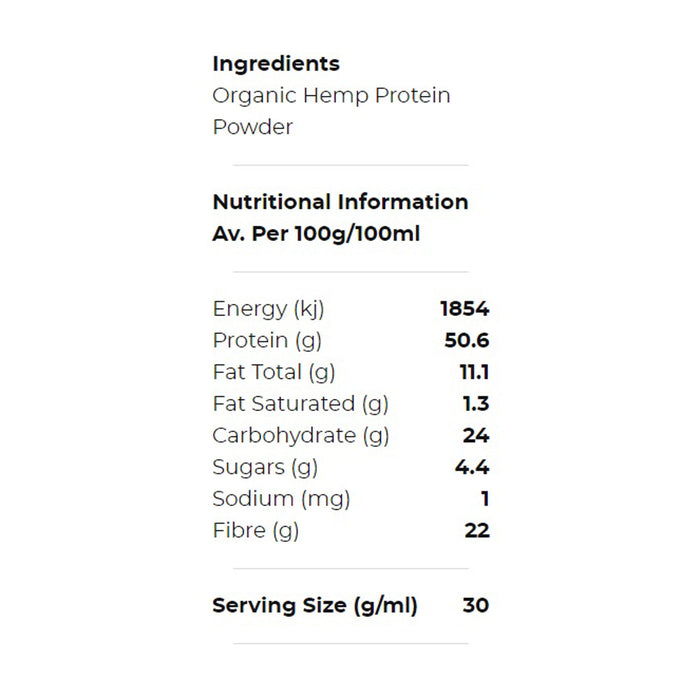 Honest to Goodness Organic Hemp Protein Powder