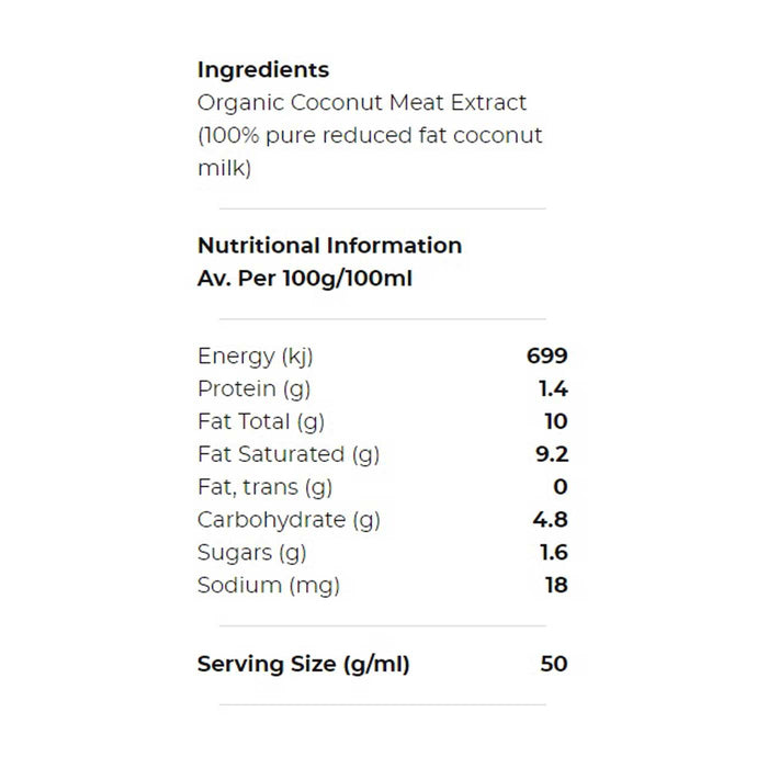 Honest to Goodness Organic Light Coconut Milk