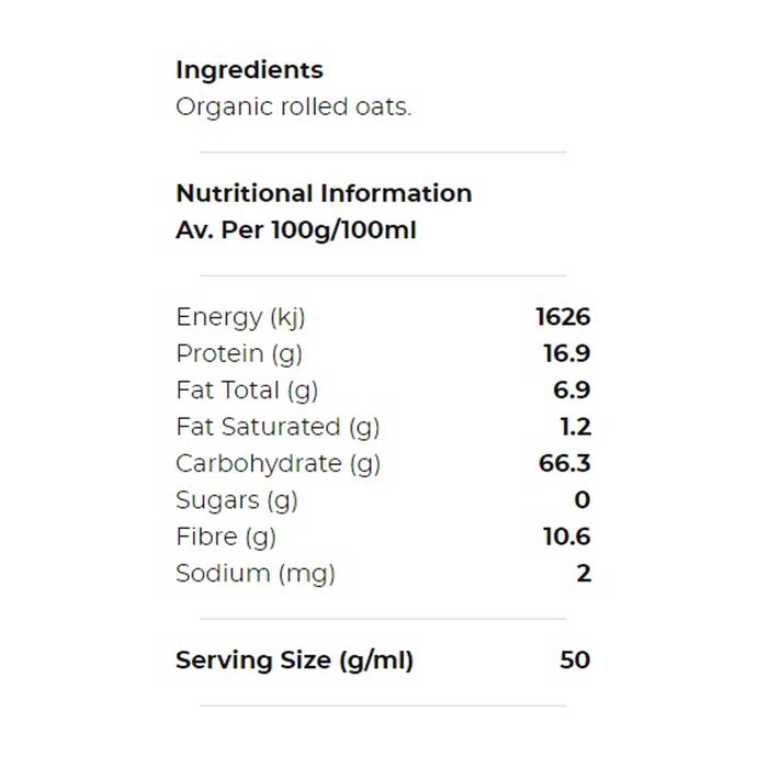 Honest to Goodness Organic Rolled Oats
