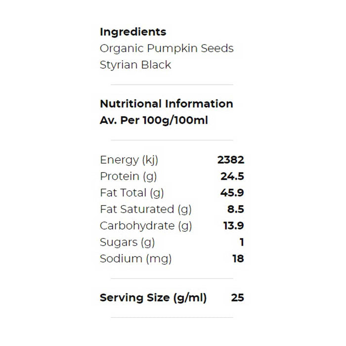 Honest to Goodness Organic Styrian Black Pumpkin Seeds