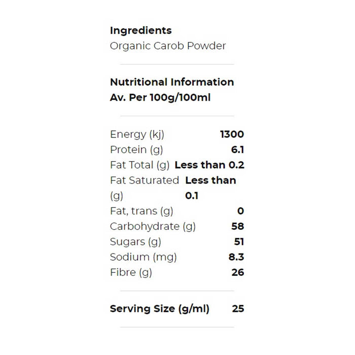 Honest to Goodness Organic Carob Powder (7015366066376)