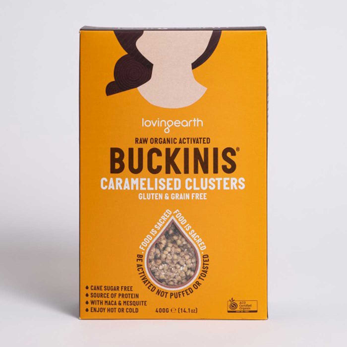 Loving Earth Raw Organic Activated Buckinis - Caramelised Clusters