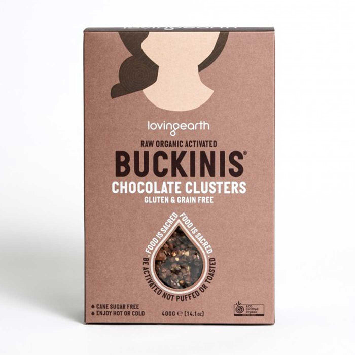 Loving Earth Raw Organic Activated Buckinis - Chocolate Clusters