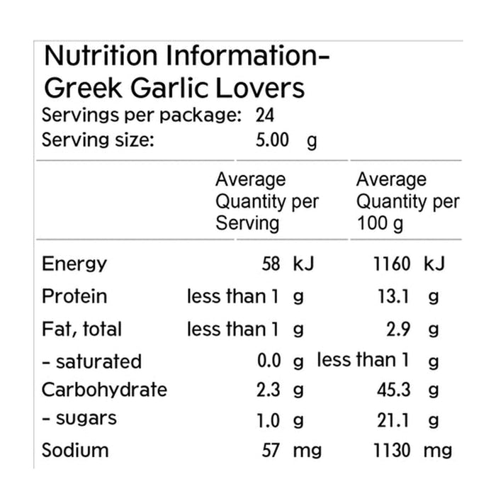 Mingle Greek Garlic Lovers Seasoning