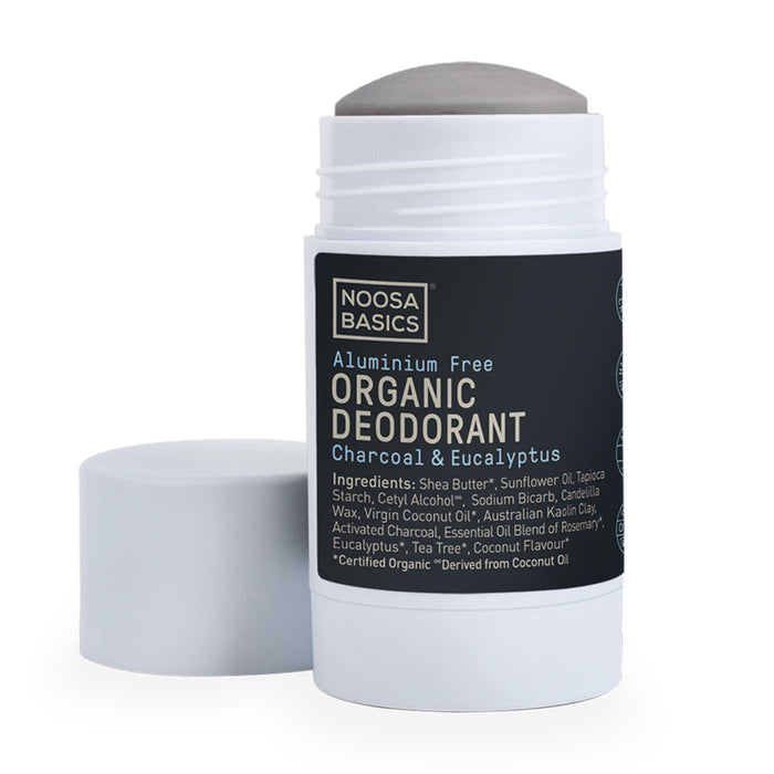 Noosa Basics Organic Deodorant Stick with Activated Charcoal (7095178559688)