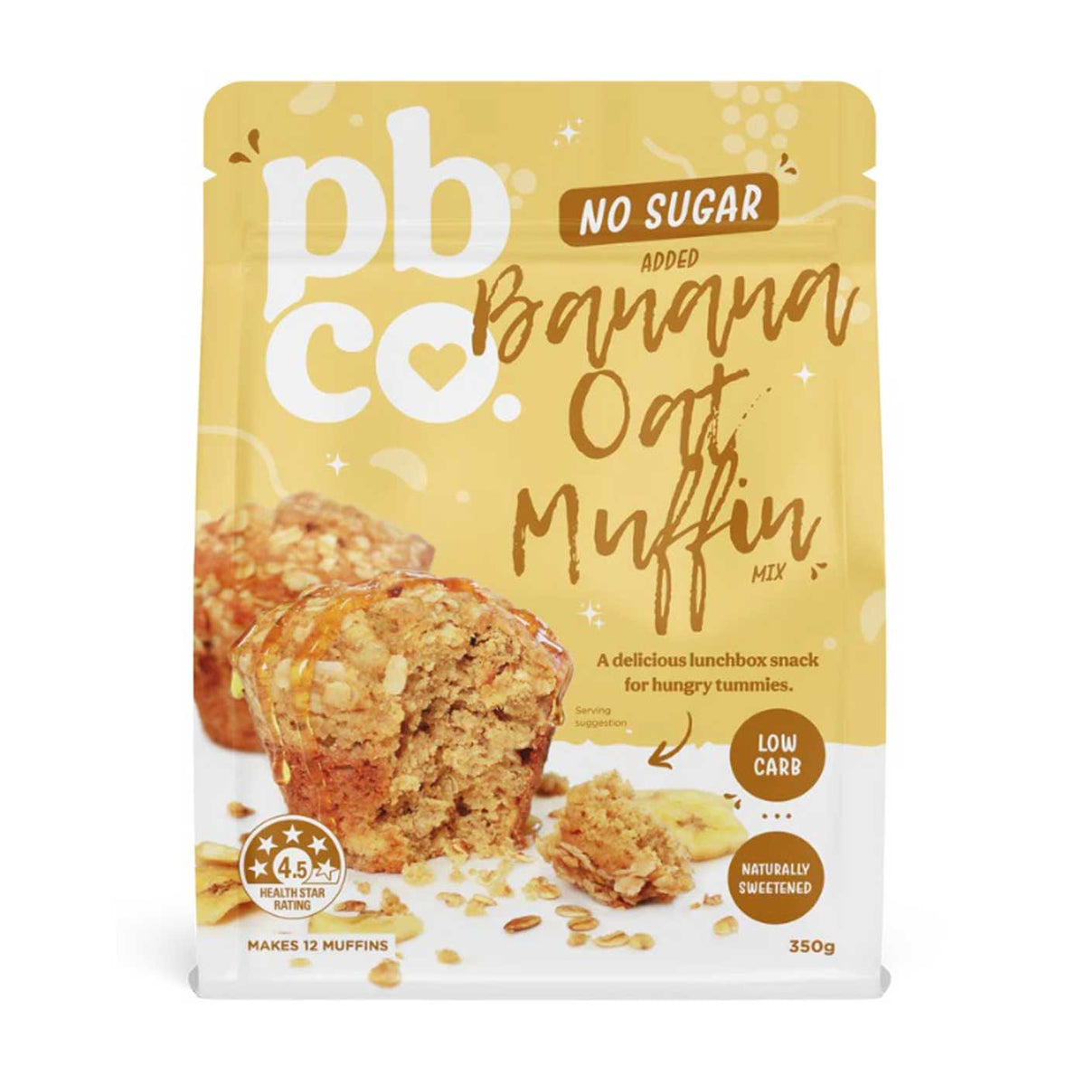 Protein Bread Company No Added Sugar Banana Oat Muffin Mix — Wicked NRG