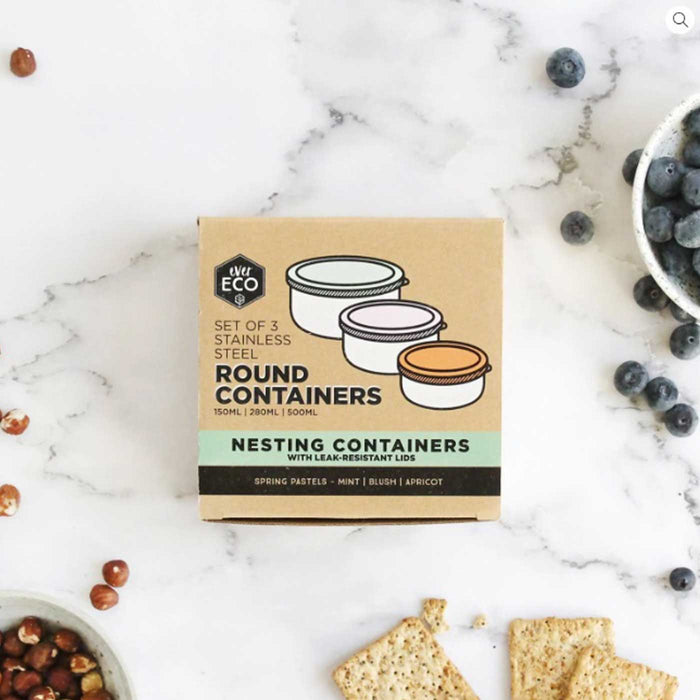 Ever Eco Round Nesting Containers - Set of 3