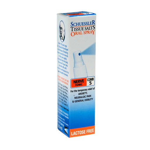 Schuessler Tissue Salts Nerve Tonic Comb 5 Oral Spray