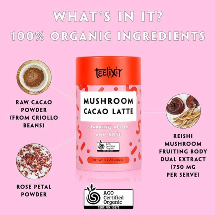 TEELIXIR Organic Mushroom Cacao Latte