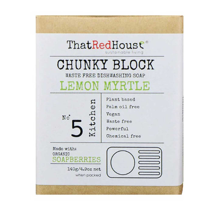 That Red House Chunky Block - Waste Free Dishwashing Soap